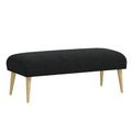 Corrigan Studio® Abdul-Majeed Upholstered Bench Upholstered, Linen in Brown/Green | 21 H x 50 W x 20 D in | Wayfair