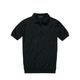 Mey & Edlich Herren Poloshirts Regular Fit Schwarz einfarbig