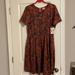 Lularoe Dresses | Lularoe 3xl Amelia Brand New With Tags | Color: Brown/Black | Size: 3x