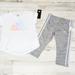 Adidas Matching Sets | Girls Adidas Matching Outfit Set | Color: Gray/White | Size: 6g