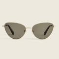 J. Crew Accessories | J Crew Metal Cat-Eye Sunglasses In Gold Forest | Color: Gold/Gray | Size: Os