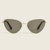 J. Crew Accessories | J Crew Metal Cat-Eye Sunglasses In Gold Forest | Color: Gold/Gray | Size: Os