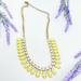 J. Crew Jewelry | J. Crew Yellow Crystal Chunky Statement Necklace | Color: Gold/Yellow | Size: Os