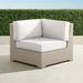 Palermo Corner Chair with Cushions in Dove Finish - Sailcloth Aruba, Standard - Frontgate