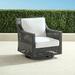 Graham Swivel Lounge Chair with Cushions - Frida Leaf Indigo - Frontgate