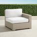 Palermo Right-facing Chair with Cushions in Dove Finish - Rain Brick - Frontgate