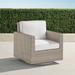 Small Palermo Swivel Lounge Chair with Cushions in Dove Finish - Sailcloth Seagull - Frontgate