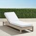 Palermo Chaise Lounge with Cushions in Dove Finish - Rain Sailcloth Cobalt, Standard - Frontgate