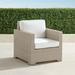 Small Palermo Lounge Chair in Dove Finish - Rain Resort Stripe Cobalt - Frontgate