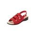 Women's The Sutton Sandal By Comfortview by Comfortview in Hot Red (Size 12 M)