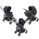 Chicco Trio Love Up Kinderwagen Black Beauty 1, Schwarz, 1 Unité (Lot de 1)