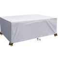DKHLYB Garden Furniture Cover Garden Table Cover 600D Oxford Polyester Outdoor Patio table Covers Rectangular Cover Windproof Waterproof Anti-UV for Chair and Table Rattan Sofa Cover 140x140x75cm
