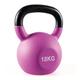 Bestfor 18kg Cast Iron Neoprene Coated Kettlebells, Ideal for Home Gym Exercise Training Weights for Fitness and Strength, Easy Grip Kettlebell Anti Roll Design 18 kg Weight.