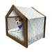 East Urban Home Green Wood Dog House Wood House in Brown | 25.59 H x 29.53 W x 21.65 D in | Wayfair 8C1CBE370AB245FD95C765CC5EA71874