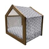 East Urban Home Gray Wood Dog House Wood House in Brown | 25.59 H x 29.53 W x 21.65 D in | Wayfair 2657DC609B76495887F7C502B136A5D7