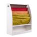 Latitude Run® Colorful Bookshelf Wood in Brown/White | 33.58 H x 28.54 W x 11 D in | Wayfair 51C465D45CB94400A789974654978427