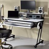 Inbox Zero Exiquio Music Studio Producer Recording Piano Stand Desk | 38 H x 47 W x 28 D in | Wayfair 4EBEC0461504414A922F3F868EC9F68F