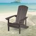 Rosecliff Heights Adirondack Chair Plastic/Resin in Brown | 36.6 H x 29.1 W x 33.9 D in | Wayfair E728213A56B1432E8D19A73916C12C48