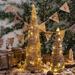 The Holiday Aisle® Gold Christmas Tree, Rattan | 1.96' H | Wayfair 56D2FE4E4C644C808E8C762E7BEBABFC