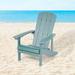 Rosecliff Heights Armenio Adirondack Chair Plastic/Resin in Blue | 36.6 H x 29.1 W x 33.9 D in | Wayfair EF11DA4411124E2E91B003822D1C6B65