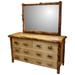 Aspen Log Dresser and Mirror Set