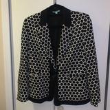 Anthropologie Jackets & Coats | B/W Polka Dot Blazer | Color: Black/White | Size: 10