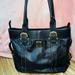 Dooney & Bourke Bags | Dooney & Bourke Black Pebbled Leather Pocket Satchel Handbag Purse Xl | Color: Black | Size: 16.5” X 14.5” X 5.5”