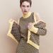 Zara Dresses | Geometrical Jacquard Knit Dress | Color: Black/Gold | Size: Small