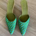 Kate Spade Shoes | Kate Spade Turquoise And Green Mules | Color: Blue/Green | Size: 7