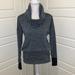 Athleta Tops | Athleta Batwing And Robin Cowl Sweater Hoodie | Color: Black/Gray | Size: Xs