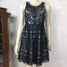 Free People Dresses | Free People Black Lace Dress Size 6 | Color: Black/Cream | Size: 6