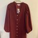 Madewell Dresses | Madewell Button Front Dress | Color: Red | Size: M