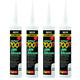 Everbuild 4 X 700TBR PVCU and Roofing Silicone Sealant 700T C3 - Brown