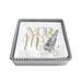 Mariposa Wedding Champagne Bottle Beaded Napkin Holder Stainless Steel in Gray | 1.5 H x 5.75 W x 5.75 D in | Wayfair 1250-C