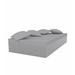 Orren Ellis Jut - Chill Bed - 4 Pillows - 90.5" X 47.25" - Lacquered - Bronze Plastic in Gray | 15.75 H x 47.25 W x 90.5 D in | Outdoor Furniture | Wayfair