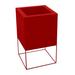 Vondom Vela Resin Elevated Planter Resin/Plastic in Red | 14.25 H x 7.25 W x 7.25 D in | Wayfair 54039A-Red