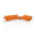 Orren Ellis Meyerwood Sofa- 5 Seat - 132" X 102" - Basic/Nautical Plastic in Orange/Gray | 28.25 H x 102 W x 132 D in | Outdoor Furniture | Wayfair