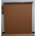 Symple Stuff Woodlook Cordless Room Darkening Chestnut Vertical Blind Synthetic Fabrics | 72 H x 86 W x 3.5 D in | Wayfair
