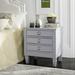 Red Barrel Studio® Aonesty 3 - Drawer Solid Wood Nightstand Wood in Gray | 26 H x 24 W x 18 D in | Wayfair 4E95E6B790A34B9F9F9D4CE15E851620