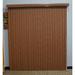 Symple Stuff Woodlook Cordless Room Darkening Chestnut Vertical Blind Synthetic Fabrics | 48 H x 80 W x 3.5 D in | Wayfair