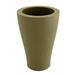 Vondom Nano Resin Pot Planter Resin/Plastic in Brown | 14.25 H x 7 W x 7 D in | Wayfair 42118F-Khaki