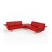 Orren Ellis Meyerwood Outdoor Sofa - 4 Seat - 102" X 102" - Basic/Nautical Plastic in Red | 28.25 H x 102 W x 102 D in | Wayfair