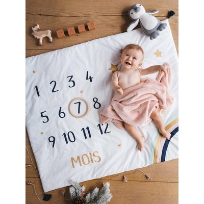 Baby Meilenstein-Decke, Fotohintergründ weiß von vertbaudet