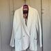 Free People Jackets & Coats | Free People Relaxed Oversized Blazer In Euc! | Color: Cream | Size: M