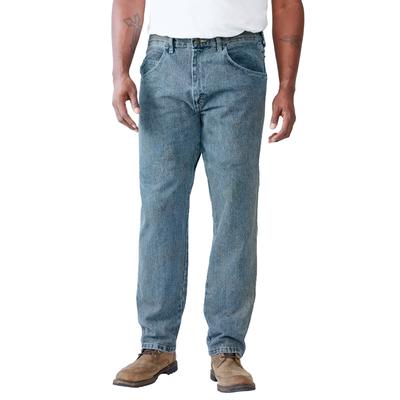 Men's Big & Tall Wrangler® Relaxed Fit Classic Jeans by Wrangler in Grey Indigo (Size 60 28)