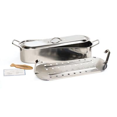 Fish Poacher Pan, 18" by RSVP International in Gray