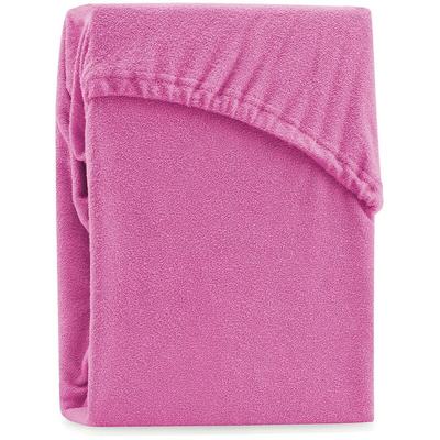 Flhf - Spannbettlake Frottee Ruby Fuchsia 140-160X200 - Fuchsia