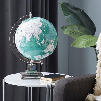 Teal Aluminum Metal Globe