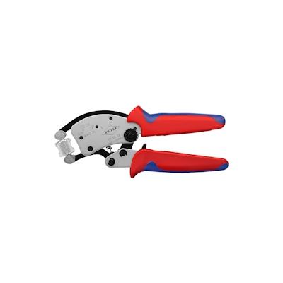 Knipex Twistor16 Crimpwerkzeug Schwarz, Blau, Rot, Silber