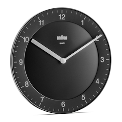 Braun BC 06 B Quarzwanduhr analog schwarz Kreis Image